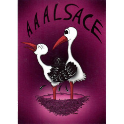 Carte Postale Cigogne AAAlsace