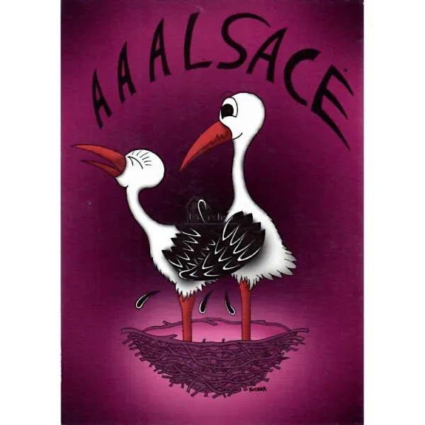 Postkarte Stork AAAlsace