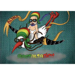 Postkarte Stork Airlines RastAlsacienne