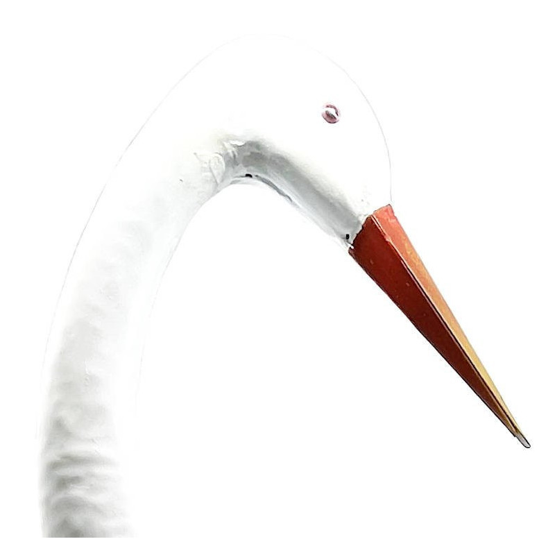 Cigogne décorative tout métal 85 cm