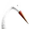Dekorativer Ganzmetallstorch 85 cm