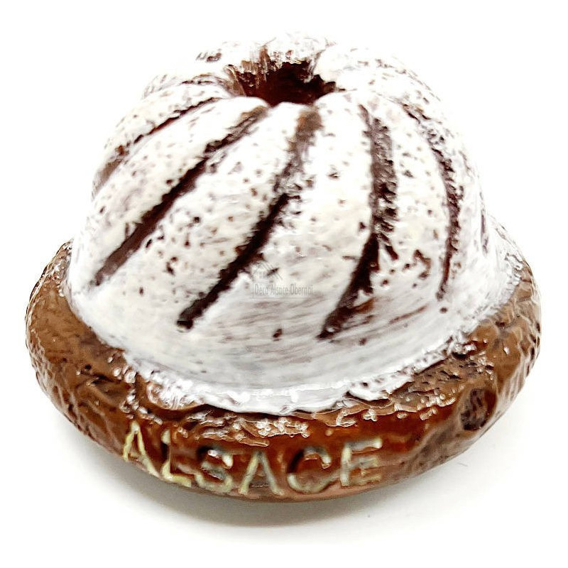 Decorative Magnet Kougelhopf sprinkled Alsace