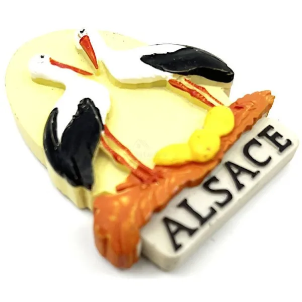 Decorative Magnet Stork Egg in Nest