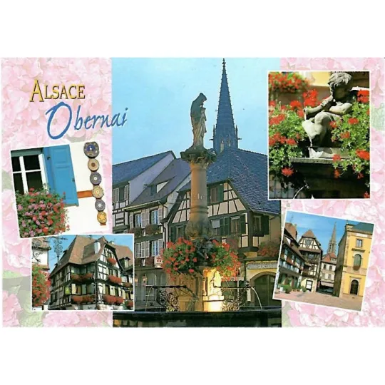 Carte Postale Maisons d'Obernai Alsace