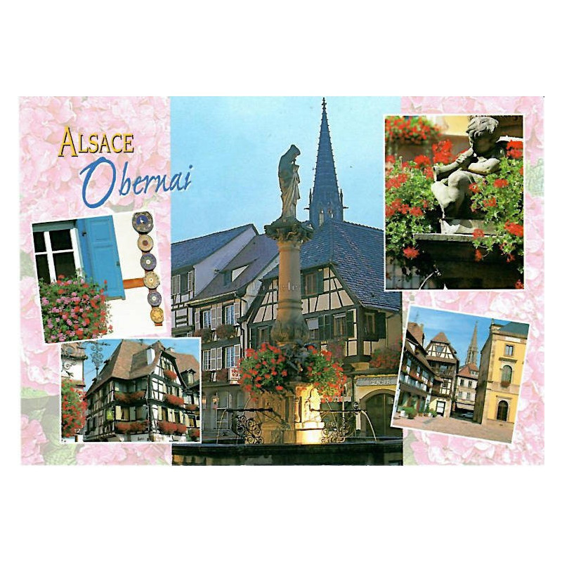 Carte Postale Maisons d'Obernai Alsace