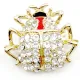 Broche Fantaisie doré Araignée garnie de Strass