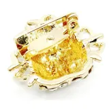Broche Fantaisie doré Araignée garnie de Strass