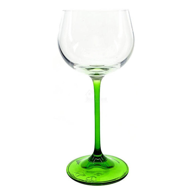 6 Verres Cristallin à Vin d'Alsace du Rhin