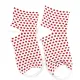Chaussettes blanches motifs Coeurs rouge d'Alsace