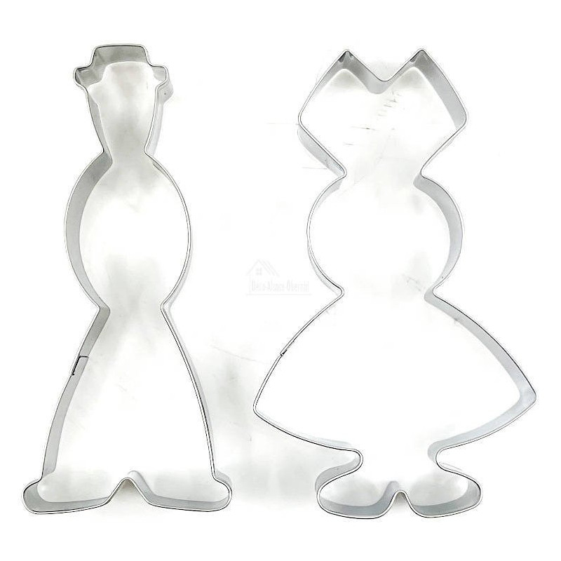 Set of 2 Stainless Steel Alsatian Couple Punchers