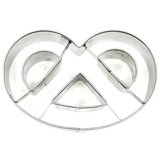 Uitsteekvorm Bretzel Elzas in Roestvrijstaal