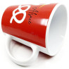 Ceramic Mug with Stork and Pretzel design