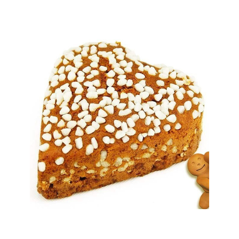 Lebkuchen Herz mit Honig Und Perlzucker