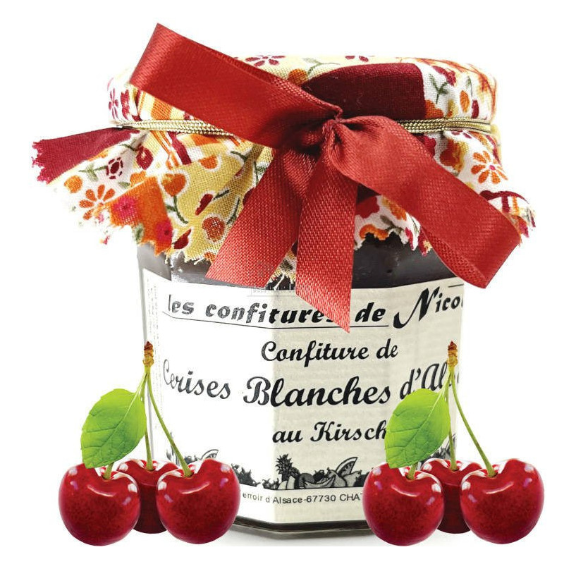 White Cherry Jam with Alsace Kirsch