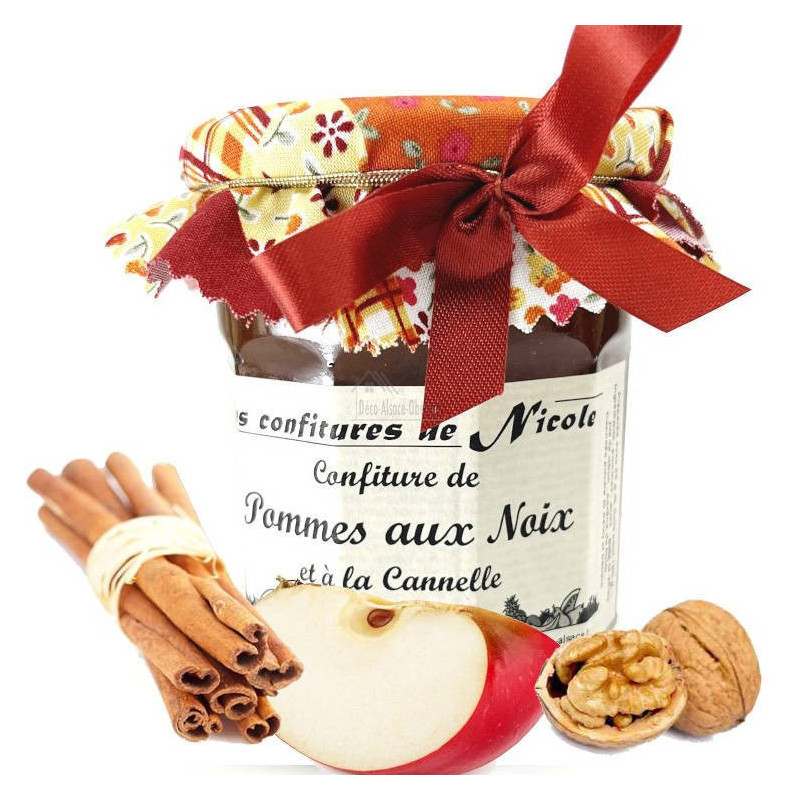Nicole jam with apples, walnuts and cinnamon 250 gr