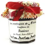 Jam of Nicole with Strawberries and Pinot Noir from Alsace 250 gr