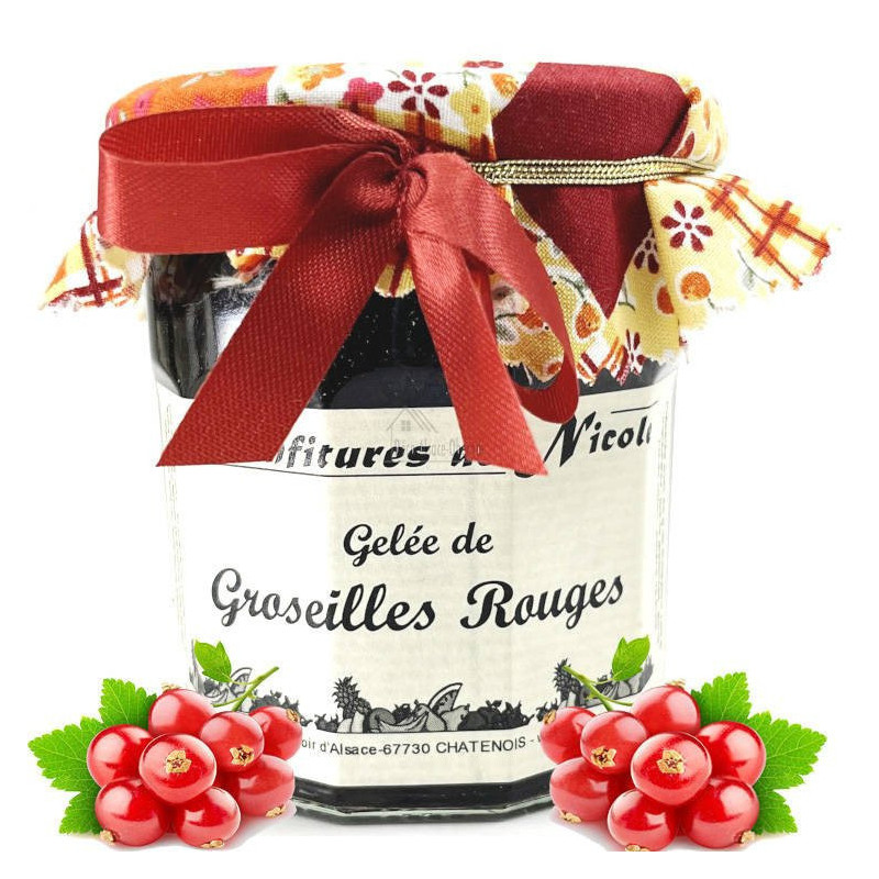Confiture de Nicole Gelée de Groseille Rouges 250 gr