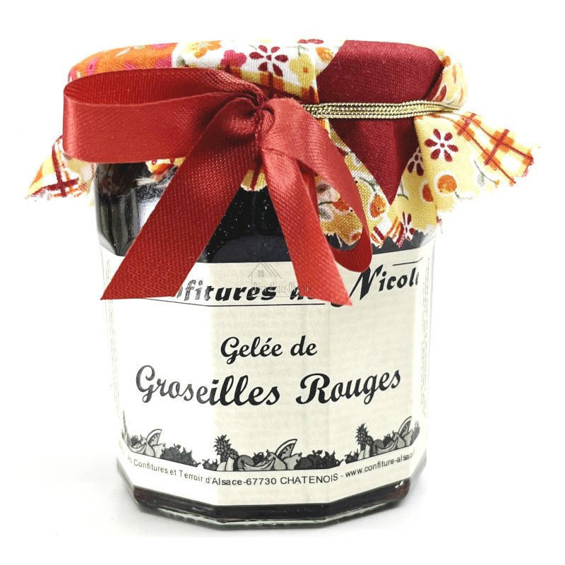 Confiture de Nicole Gelée de Groseille Rouges 250 gr