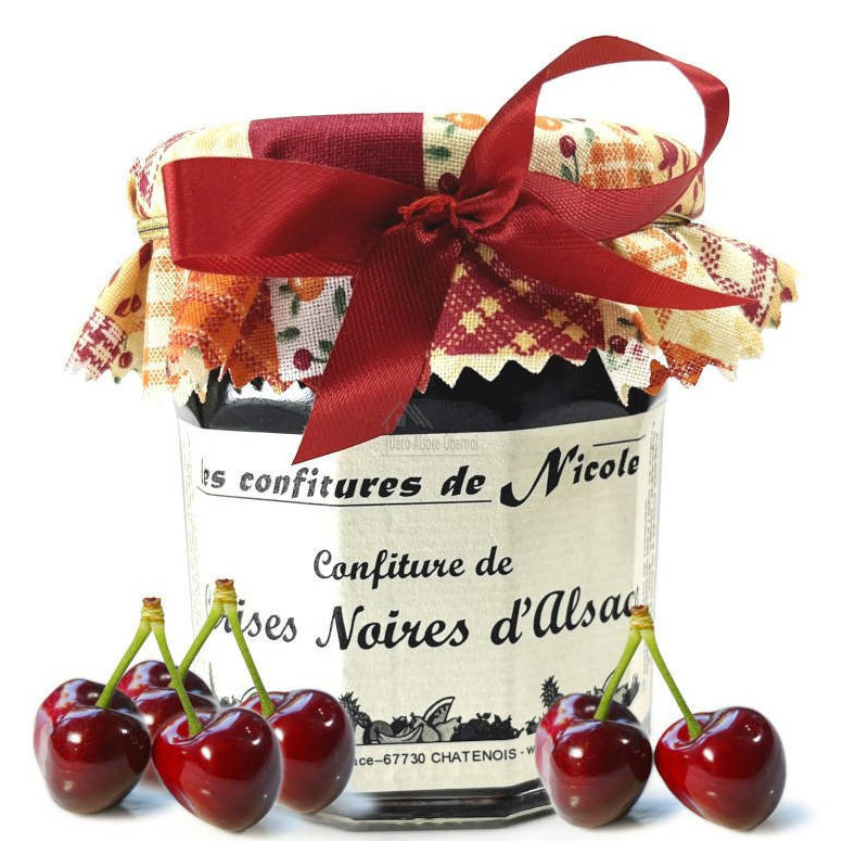 Nicole Marmelade mit Schwarzen Kirschen aus dem Elsass 250 gr