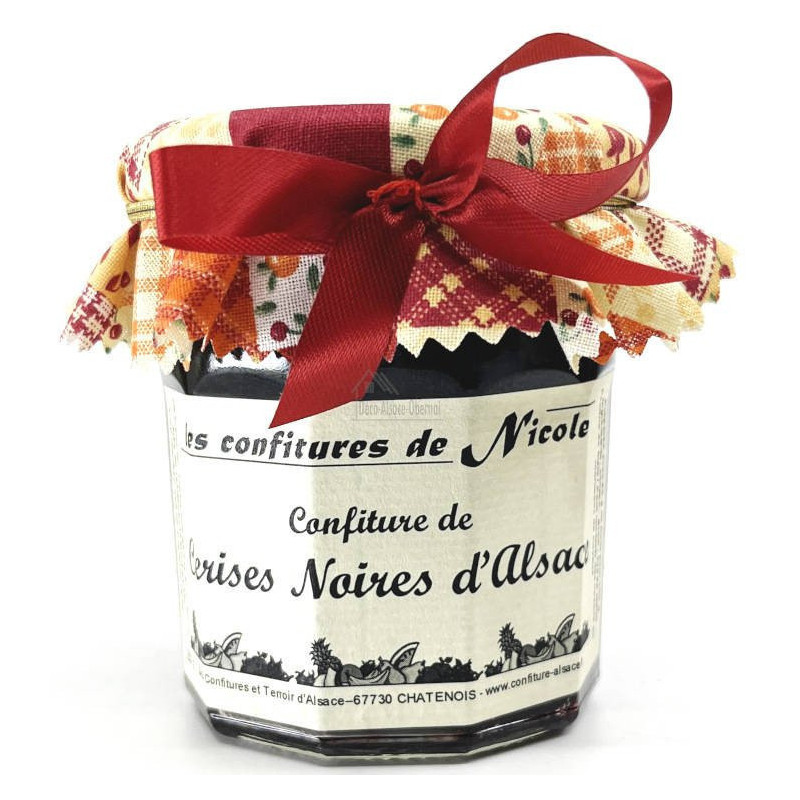Nicole Marmelade mit Schwarzen Kirschen aus dem Elsass 250 gr