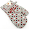 Alsace Embroidered Kitchen Glove with Hearts and Hansi motifs
