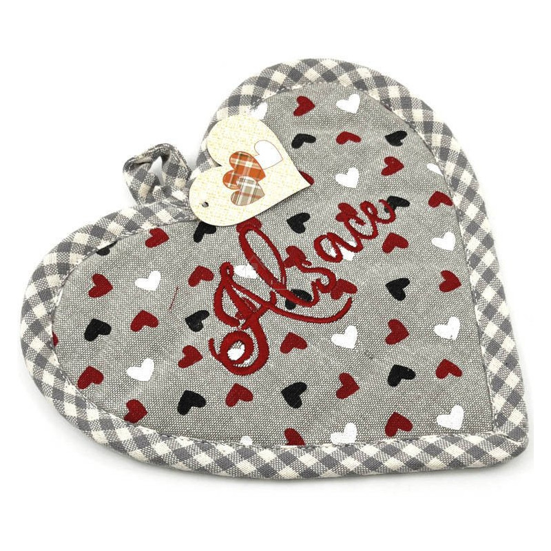 Alsace Heart Potholder with Hearts and Hansi motifs
