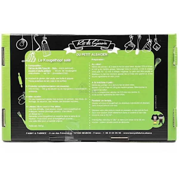 Kit de préparation du Kougelhopf Salé Alsacien