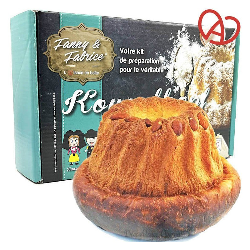 Zubereitungsset Süßer Gugelhupf mit Gugelhupfform Uni 21 cm