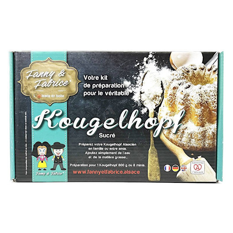 Zubereitungsset Süßer Gugelhupf mit Gugelhupfform Uni 21 cm