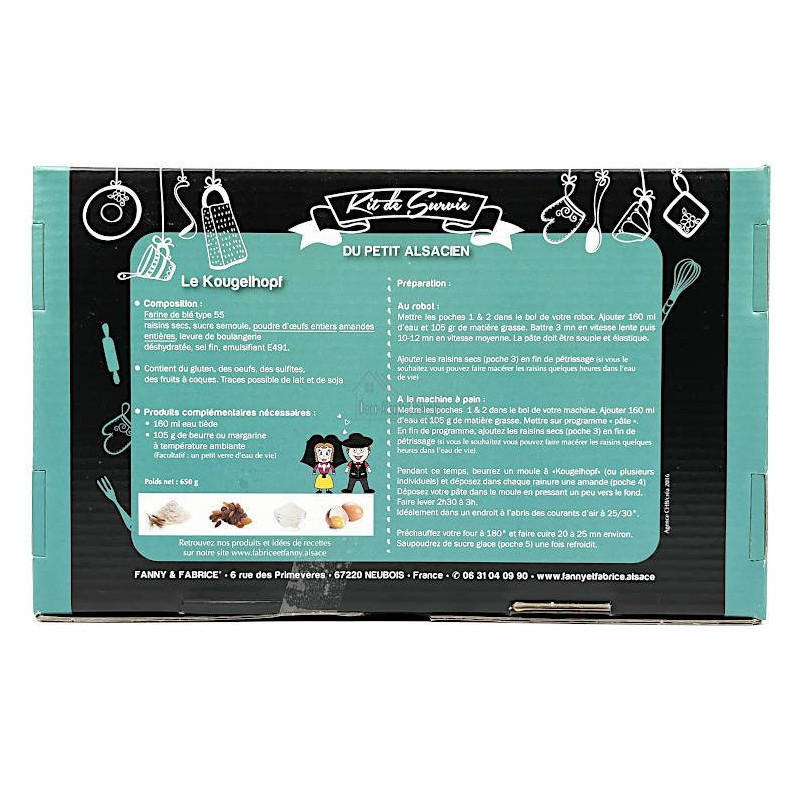 Zubereitungsset Süßer Gugelhupf mit Gugelhupfform Uni 21 cm