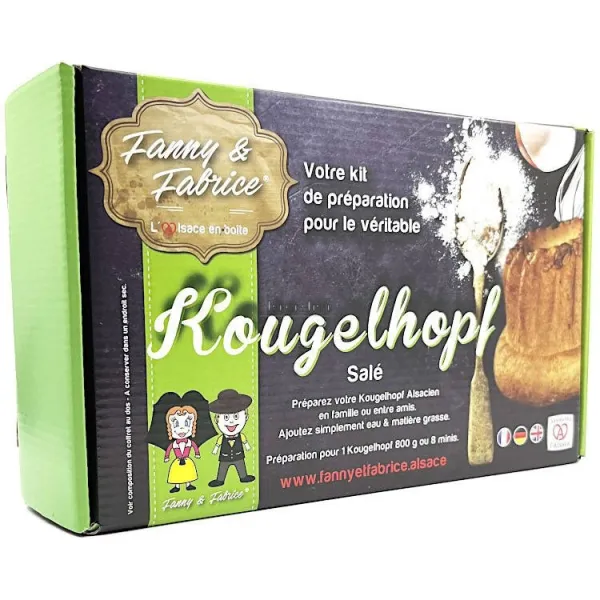 Zubereitungsset Gugelhupf salzig mit Gugelhopf-Form Blau Pinsel 21 cm