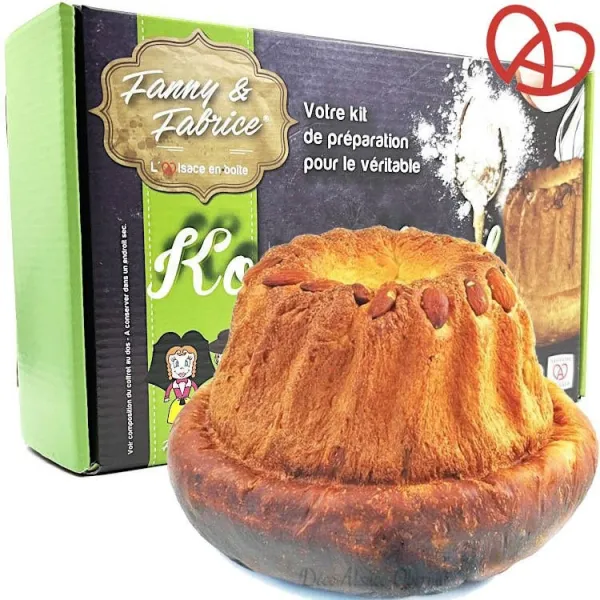 Salted Kougelhopf Preparation Kit with 21 cm Blue Kougelhopf Mould