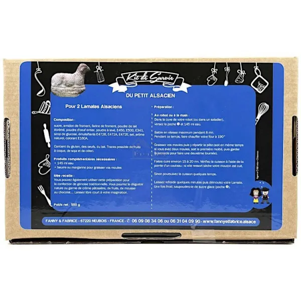Kit de préparation du Lamala Alsacien avec Moule Agneau Pascal 18cm