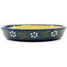 Ovale Schale Soufflenheimer Blau Gänseblümchen 23 cm