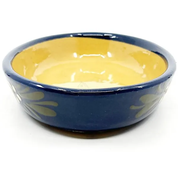 Ovale Schale Soufflenheimer Blau Gänseblümchen 23 cm