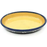 Ovale Schale Soufflenheimer Blau Gänseblümchen 30 cm