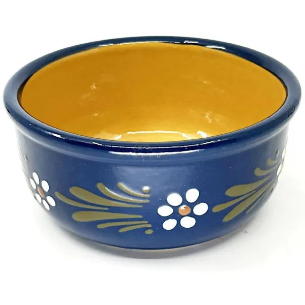 Soufflé mould Dish Blue Soufflenheim Daisy 16 cm