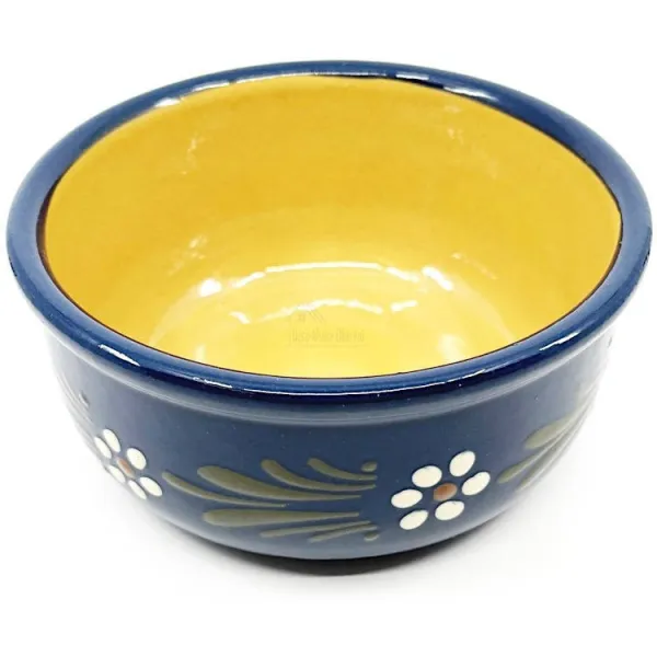 Soufflé mould Dish Blue Soufflenheim Daisy 16 cm