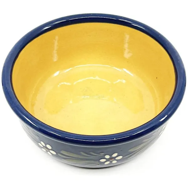 Soufflé mould Dish Blue Soufflenheim Daisy 20 cm