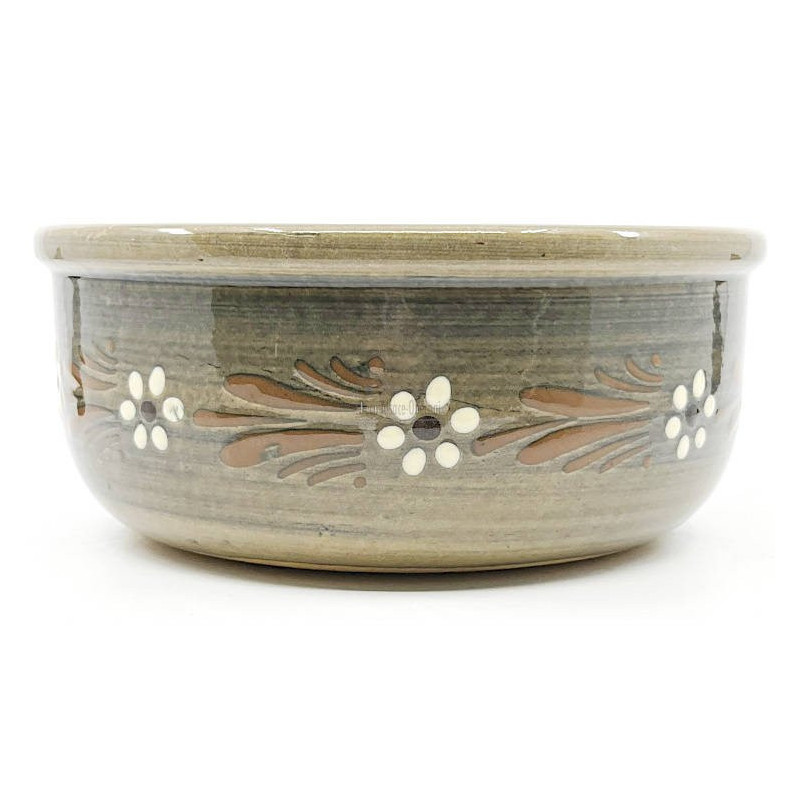 Soufflenheim Blue brush Soufflé mould Daisy 20 cm
