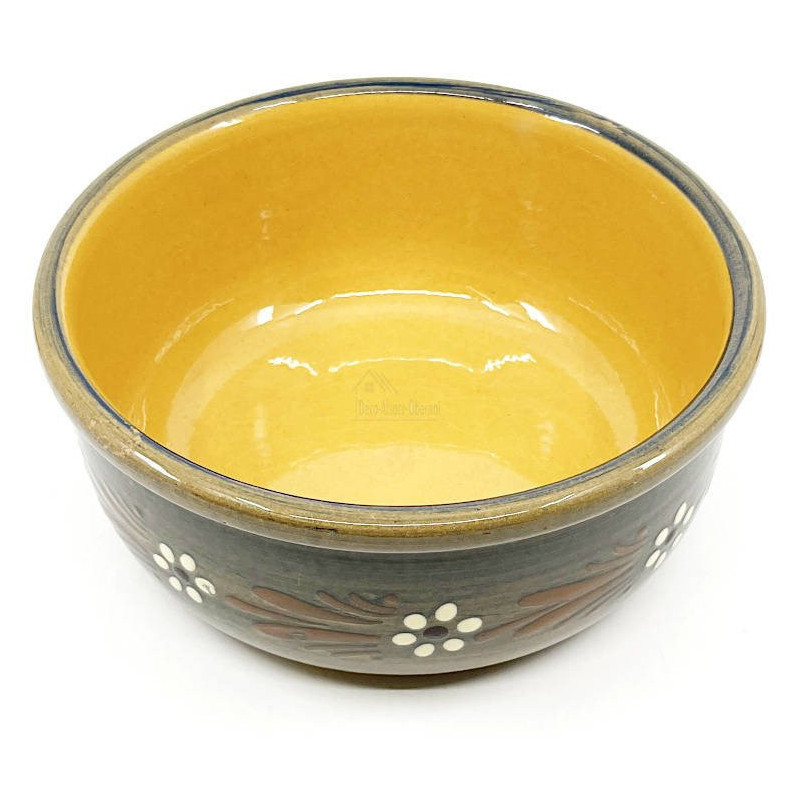 Soufflenheim Blue brush Soufflé mould Daisy 20 cm
