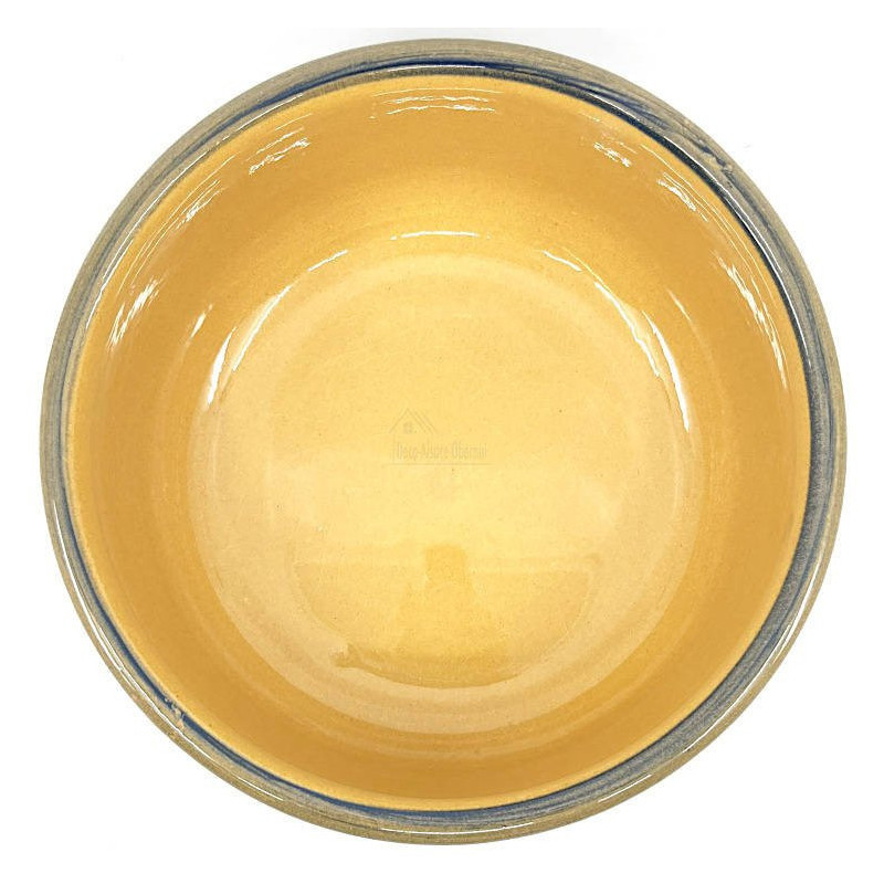 Soufflenheim Blue brush Soufflé mould Daisy 20 cm