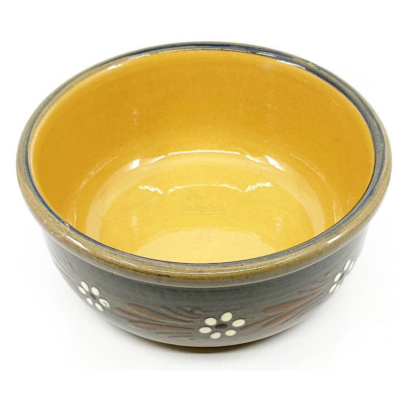 Soufflenheim Blue brush Soufflé mould Daisy 20 cm