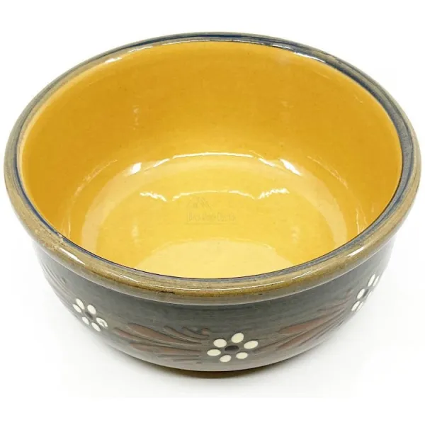 Soufflenheim Blue brush Soufflé mould Daisy 20 cm