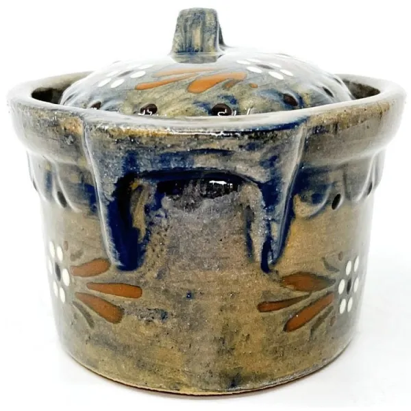 Soufflenheim Blaue Pinsel Baeckeoffe Terrine Gänseblümchen 17 cm