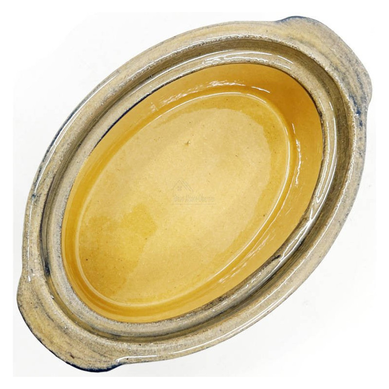 Terrine à Baeckeoffe Bleu Pinceau Soufflenheim Marguerite 17 cm