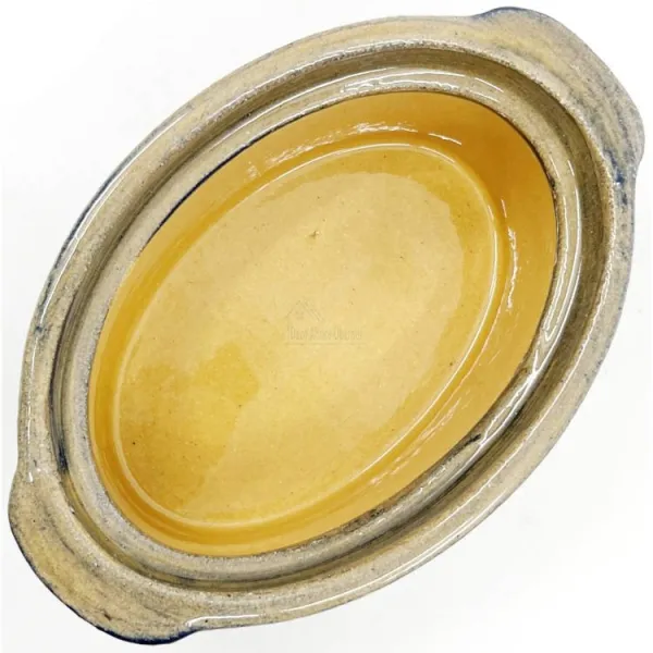 Terrine à Baeckeoffe Bleu Pinceau Soufflenheim Marguerite 17 cm