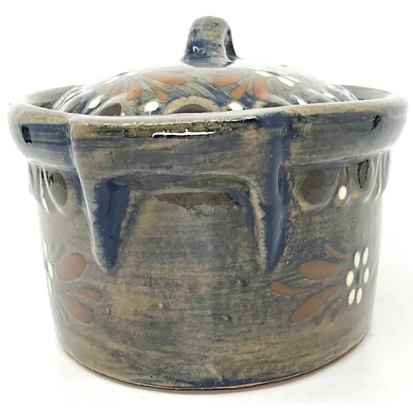 Terrine à Baeckeoffe Bleu Pinceau Soufflenheim Marguerite 22 cm