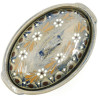 Baeckeoffe Terrine Blue Soufflenheim Brush Daisy 22 cm