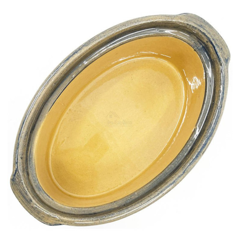 Soufflenheim Blaue Pinsel Baeckeoffe Terrine Gänseblümchen 22 cm